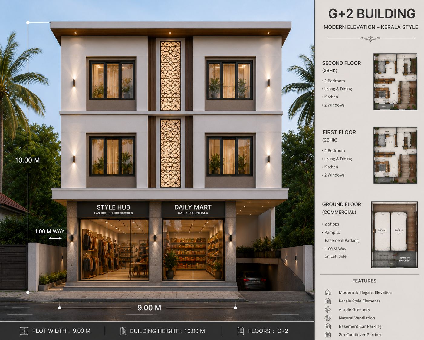 Modern Home Elevation